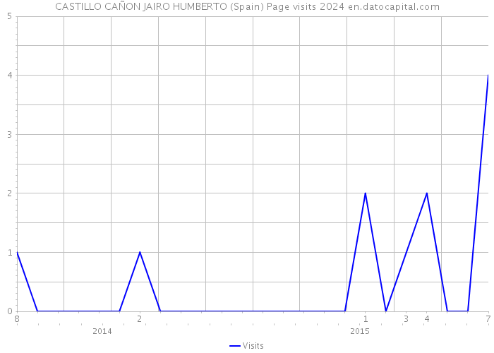 CASTILLO CAÑON JAIRO HUMBERTO (Spain) Page visits 2024 