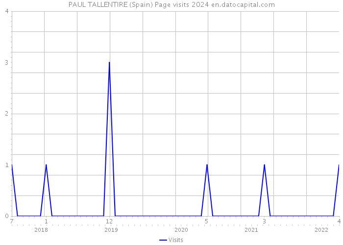 PAUL TALLENTIRE (Spain) Page visits 2024 