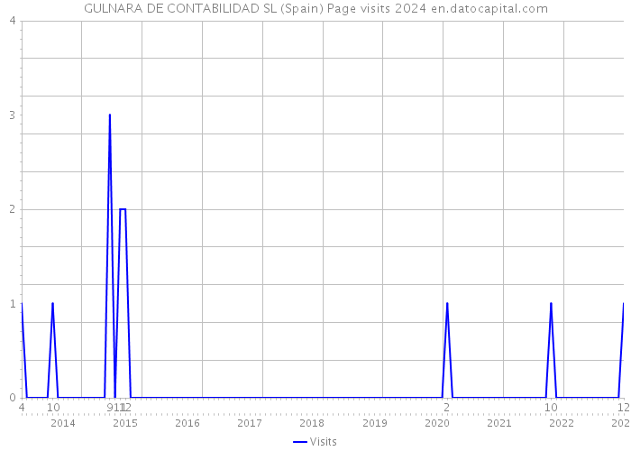 GULNARA DE CONTABILIDAD SL (Spain) Page visits 2024 