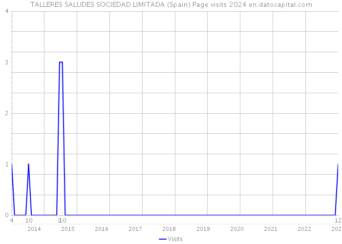 TALLERES SALUDES SOCIEDAD LIMITADA (Spain) Page visits 2024 