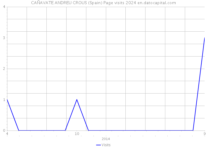 CAÑAVATE ANDREU CROUS (Spain) Page visits 2024 