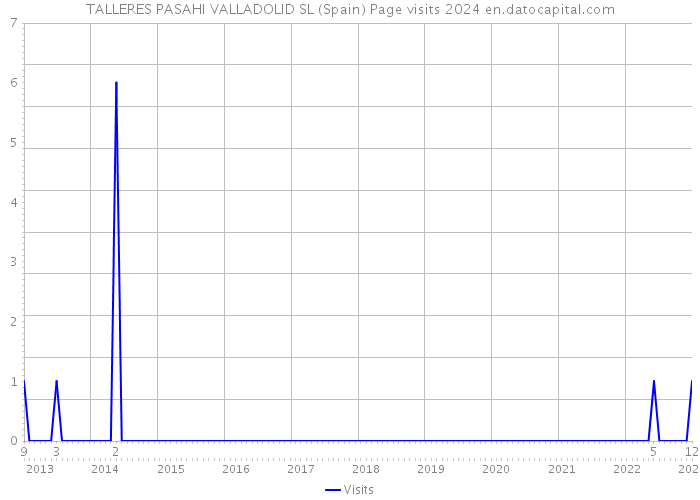 TALLERES PASAHI VALLADOLID SL (Spain) Page visits 2024 