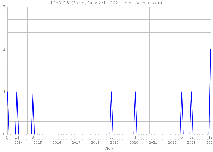 IGAR C.B. (Spain) Page visits 2024 