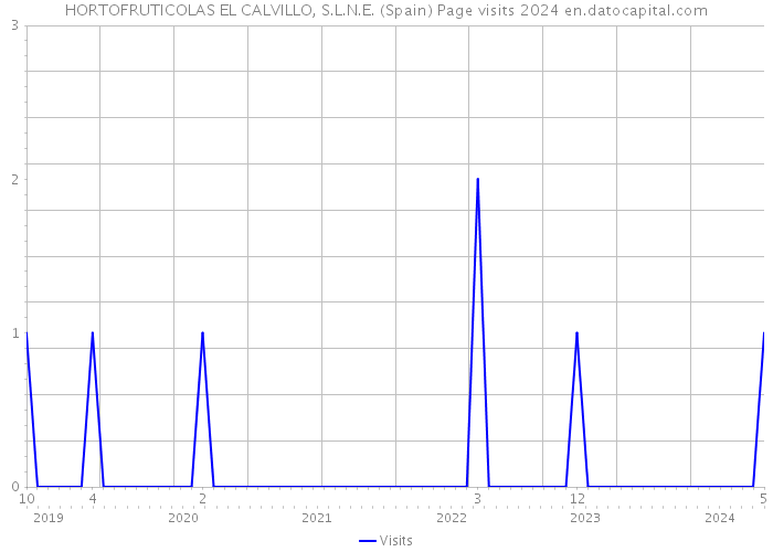 HORTOFRUTICOLAS EL CALVILLO, S.L.N.E. (Spain) Page visits 2024 