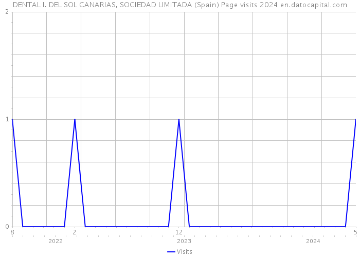 DENTAL I. DEL SOL CANARIAS, SOCIEDAD LIMITADA (Spain) Page visits 2024 