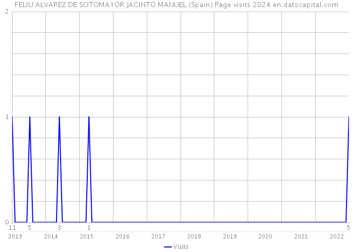 FELIU ALVAREZ DE SOTOMAYOR JACINTO MANUEL (Spain) Page visits 2024 