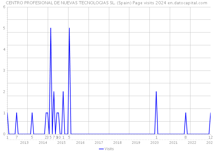 CENTRO PROFESIONAL DE NUEVAS TECNOLOGIAS SL. (Spain) Page visits 2024 