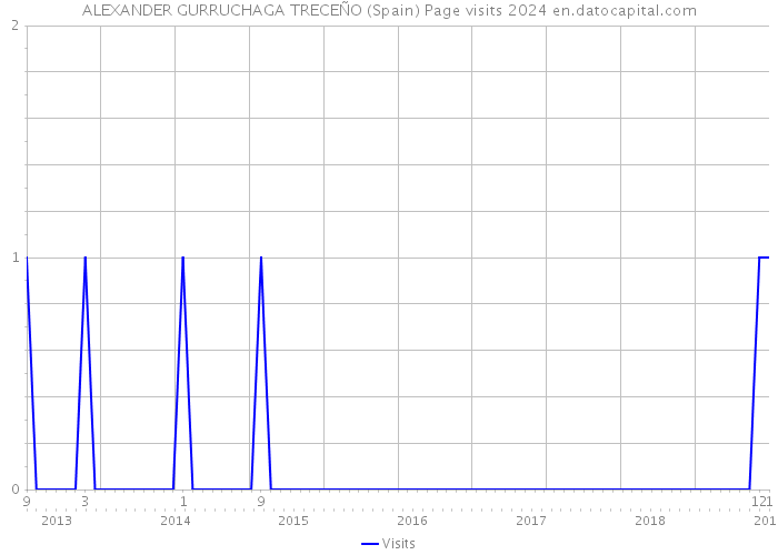 ALEXANDER GURRUCHAGA TRECEÑO (Spain) Page visits 2024 