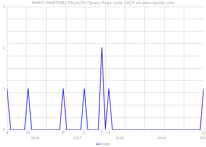 MARIO MARTINEZ PALACIN (Spain) Page visits 2024 