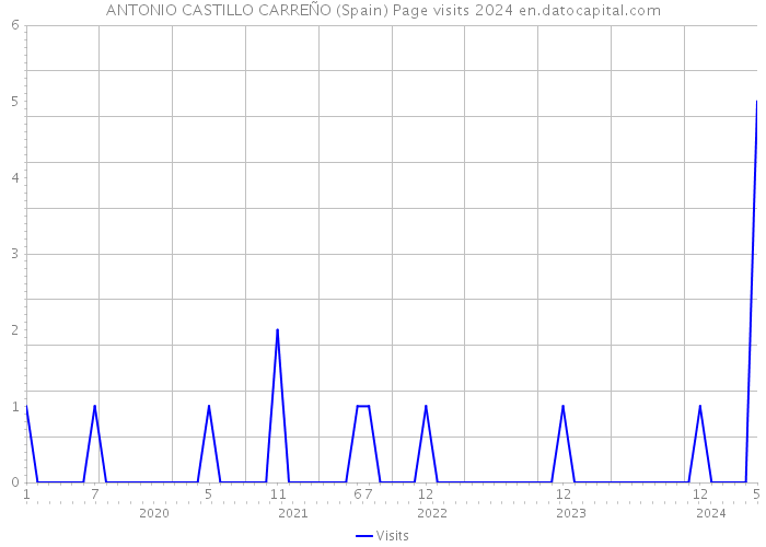 ANTONIO CASTILLO CARREÑO (Spain) Page visits 2024 