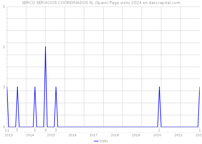 SERCO SERVICIOS COORDINADOS SL (Spain) Page visits 2024 