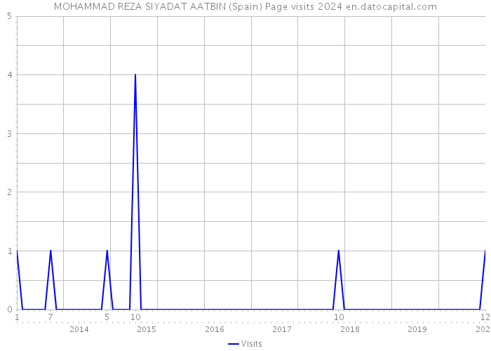 MOHAMMAD REZA SIYADAT AATBIN (Spain) Page visits 2024 