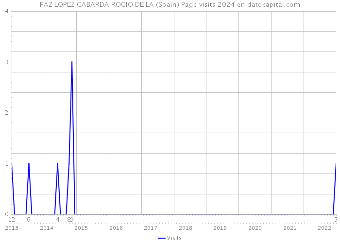 PAZ LOPEZ GABARDA ROCIO DE LA (Spain) Page visits 2024 