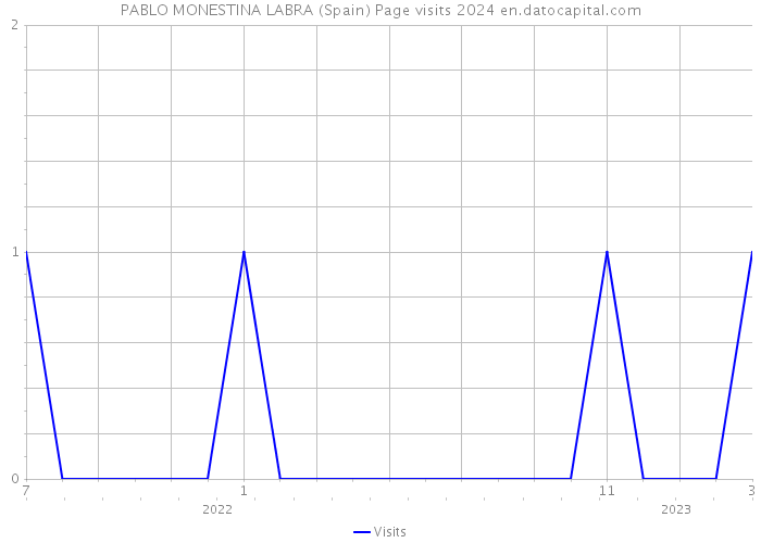 PABLO MONESTINA LABRA (Spain) Page visits 2024 