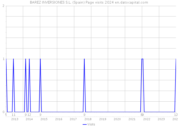 BAREZ INVERSIONES S.L. (Spain) Page visits 2024 