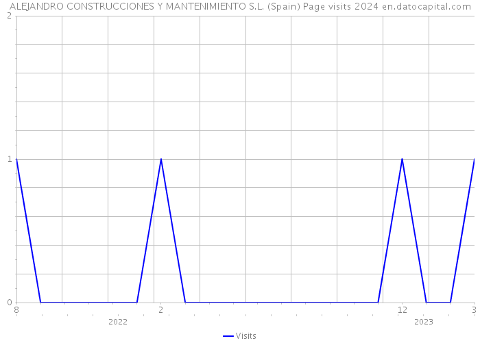 ALEJANDRO CONSTRUCCIONES Y MANTENIMIENTO S.L. (Spain) Page visits 2024 