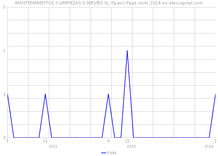 MANTENIMIENTOS Y LIMPIEZAS 9 SERVEIS SL (Spain) Page visits 2024 