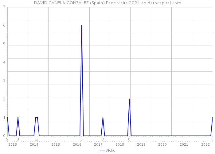 DAVID CANELA GONZALEZ (Spain) Page visits 2024 