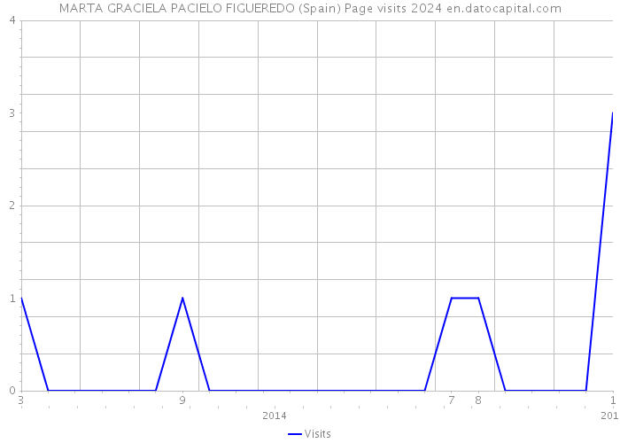 MARTA GRACIELA PACIELO FIGUEREDO (Spain) Page visits 2024 
