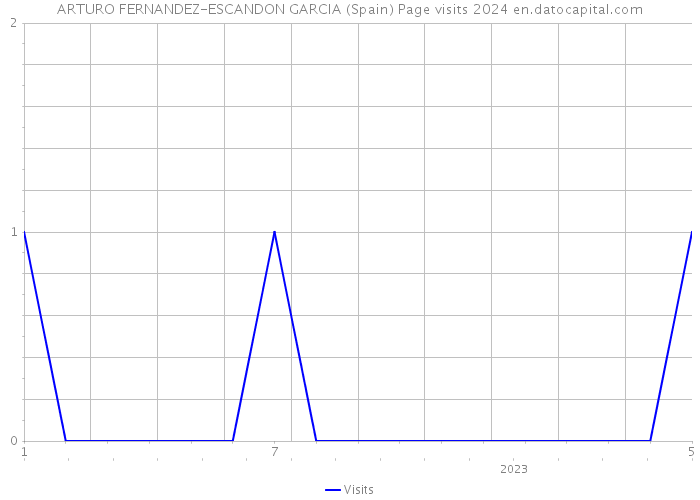 ARTURO FERNANDEZ-ESCANDON GARCIA (Spain) Page visits 2024 