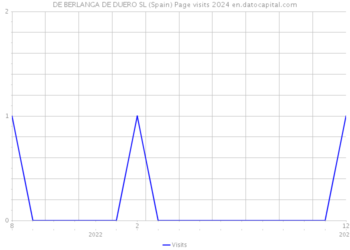 DE BERLANGA DE DUERO SL (Spain) Page visits 2024 