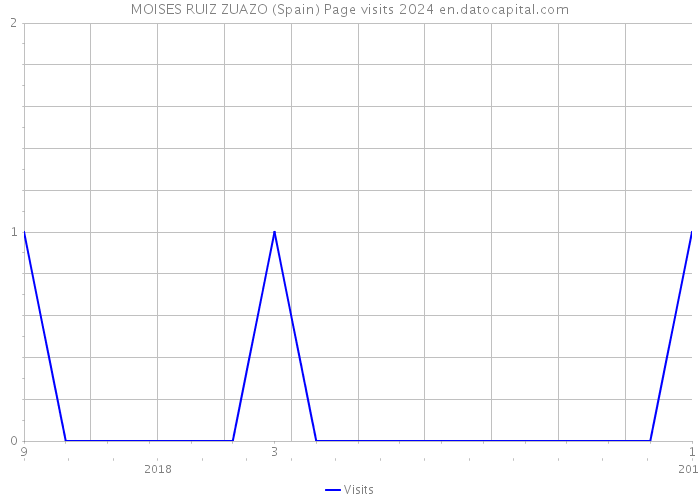 MOISES RUIZ ZUAZO (Spain) Page visits 2024 