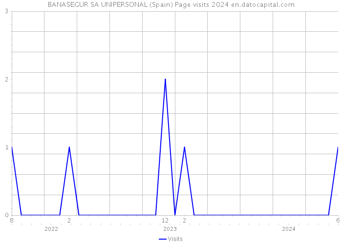 BANASEGUR SA UNIPERSONAL (Spain) Page visits 2024 