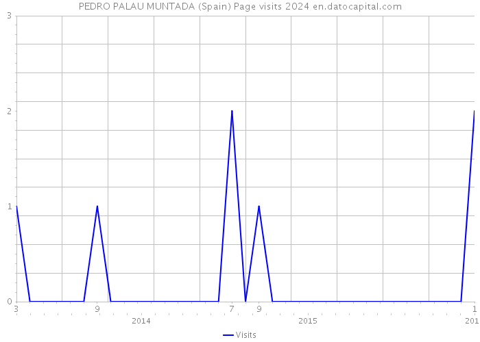 PEDRO PALAU MUNTADA (Spain) Page visits 2024 