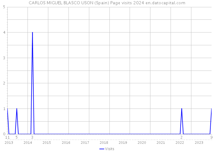 CARLOS MIGUEL BLASCO USON (Spain) Page visits 2024 