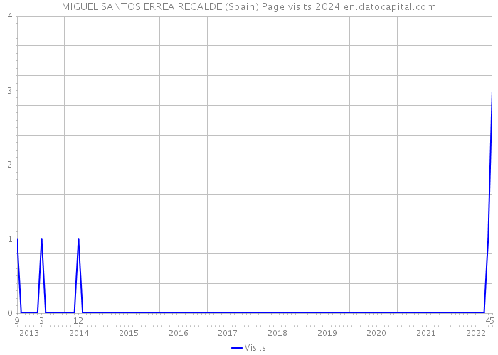 MIGUEL SANTOS ERREA RECALDE (Spain) Page visits 2024 