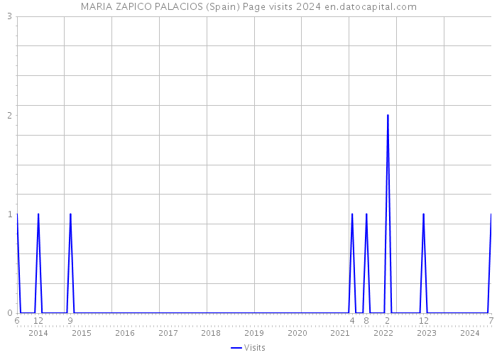 MARIA ZAPICO PALACIOS (Spain) Page visits 2024 
