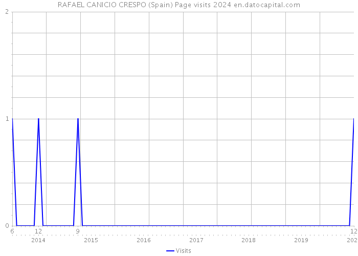 RAFAEL CANICIO CRESPO (Spain) Page visits 2024 