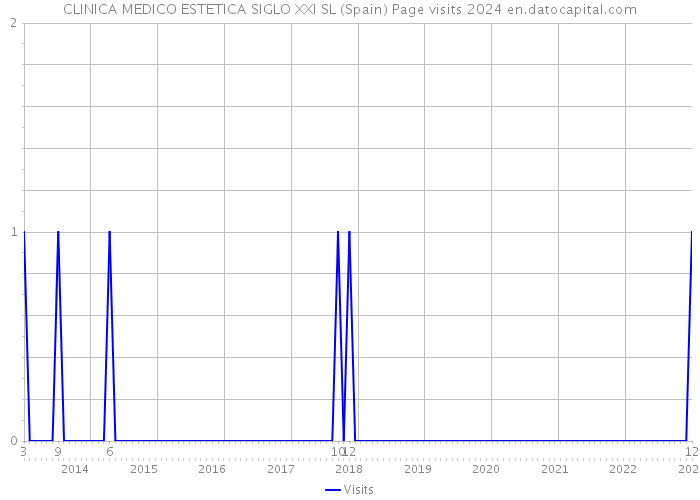 CLINICA MEDICO ESTETICA SIGLO XXI SL (Spain) Page visits 2024 