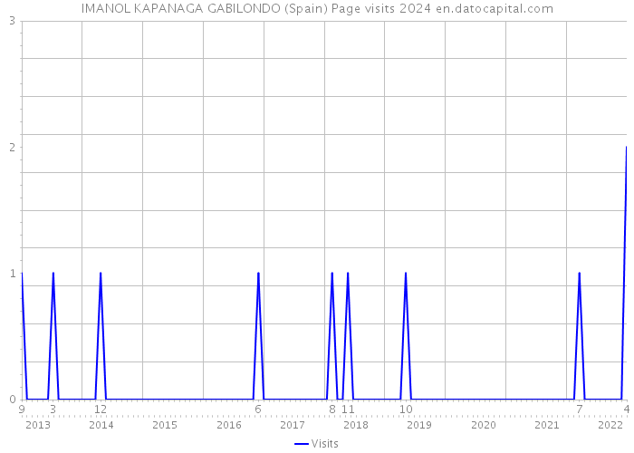 IMANOL KAPANAGA GABILONDO (Spain) Page visits 2024 