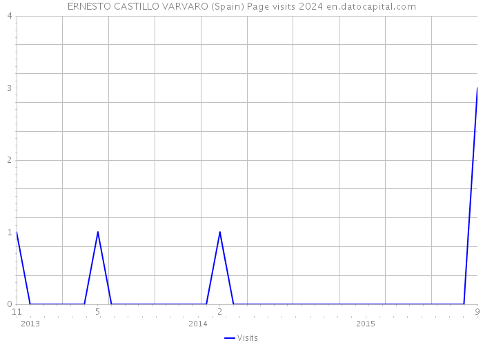 ERNESTO CASTILLO VARVARO (Spain) Page visits 2024 