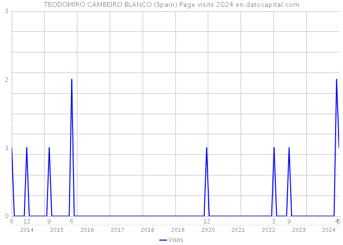 TEODOMIRO CAMBEIRO BLANCO (Spain) Page visits 2024 
