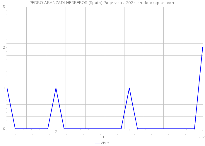 PEDRO ARANZADI HERREROS (Spain) Page visits 2024 