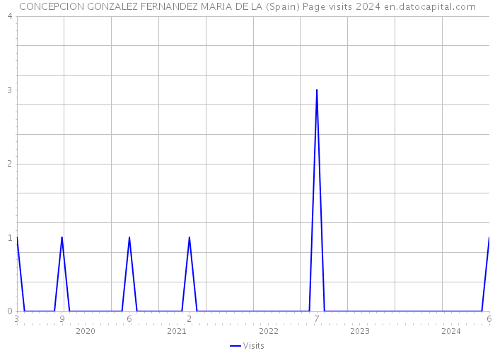 CONCEPCION GONZALEZ FERNANDEZ MARIA DE LA (Spain) Page visits 2024 