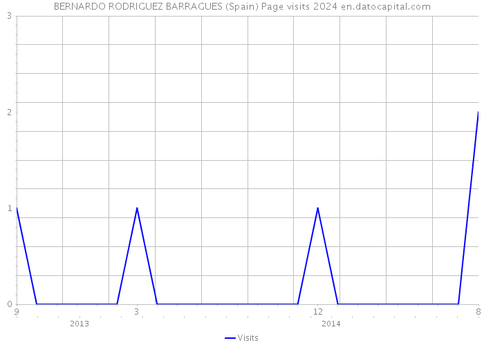 BERNARDO RODRIGUEZ BARRAGUES (Spain) Page visits 2024 