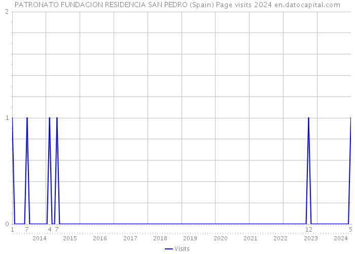 PATRONATO FUNDACION RESIDENCIA SAN PEDRO (Spain) Page visits 2024 