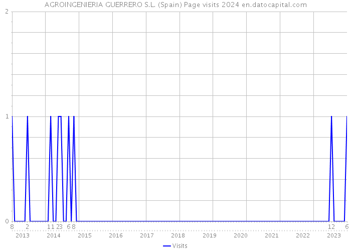AGROINGENIERIA GUERRERO S.L. (Spain) Page visits 2024 
