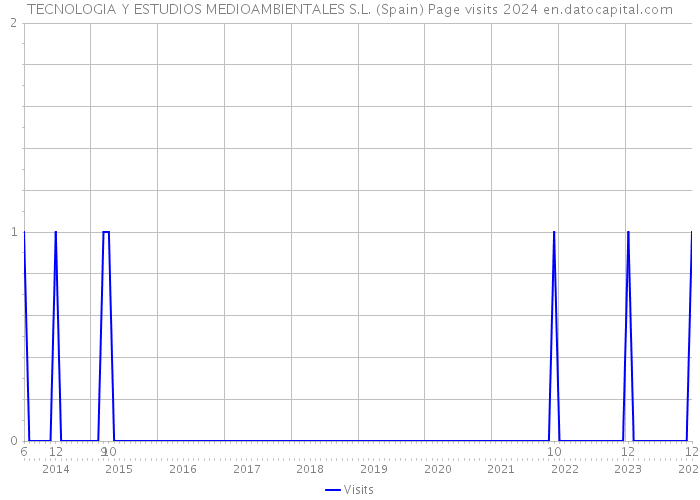 TECNOLOGIA Y ESTUDIOS MEDIOAMBIENTALES S.L. (Spain) Page visits 2024 