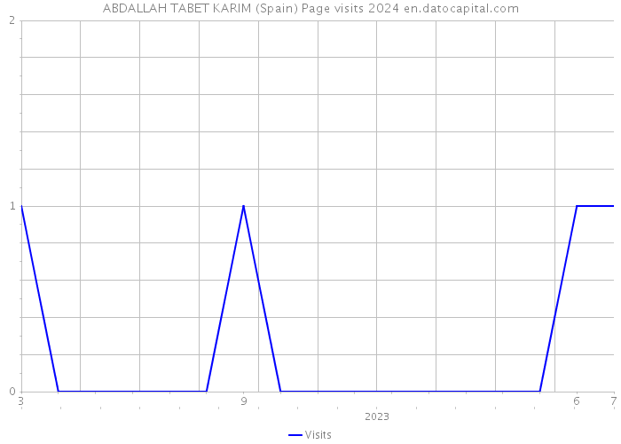 ABDALLAH TABET KARIM (Spain) Page visits 2024 