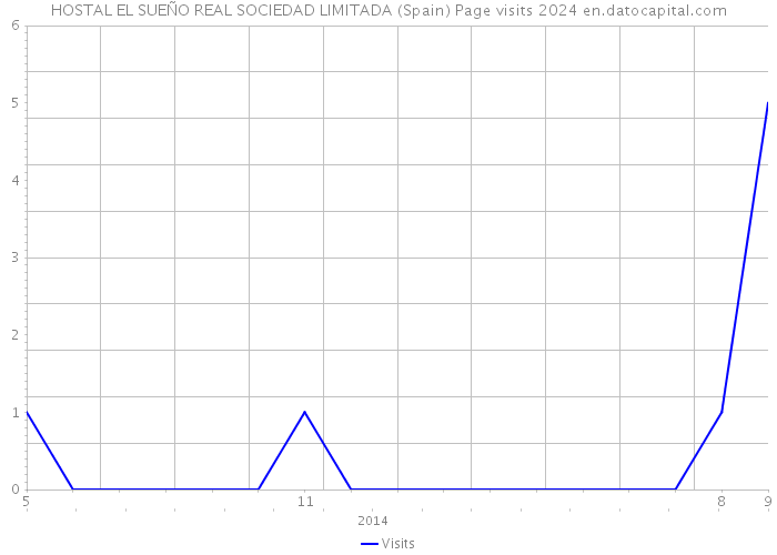 HOSTAL EL SUEÑO REAL SOCIEDAD LIMITADA (Spain) Page visits 2024 