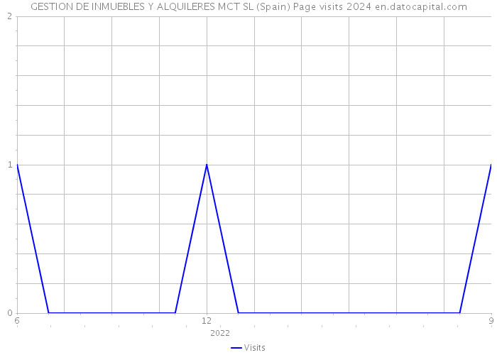 GESTION DE INMUEBLES Y ALQUILERES MCT SL (Spain) Page visits 2024 