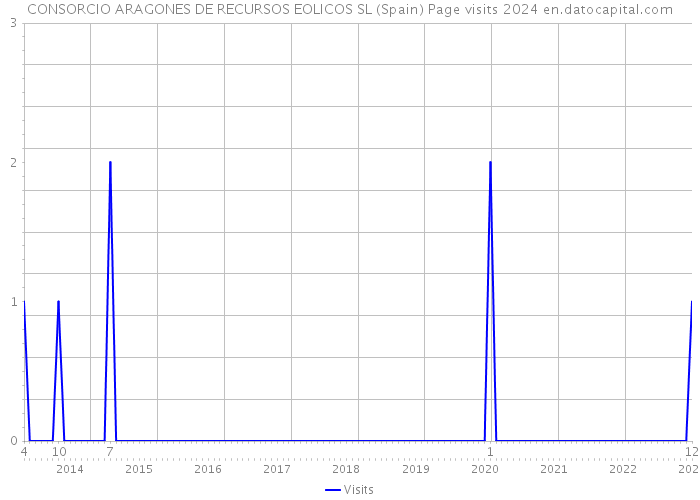 CONSORCIO ARAGONES DE RECURSOS EOLICOS SL (Spain) Page visits 2024 