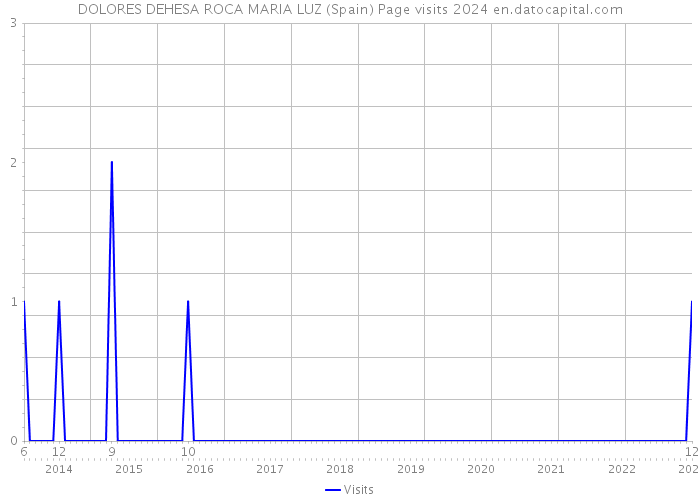 DOLORES DEHESA ROCA MARIA LUZ (Spain) Page visits 2024 