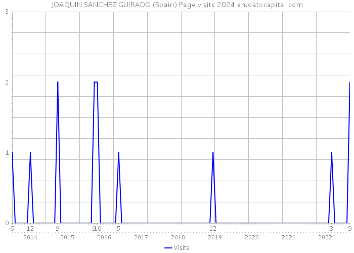 JOAQUIN SANCHEZ GUIRADO (Spain) Page visits 2024 