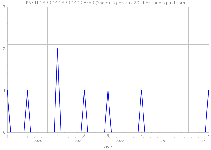 BASILIO ARROYO ARROYO CESAR (Spain) Page visits 2024 
