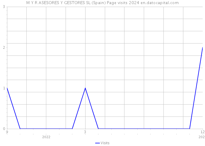 M Y R ASESORES Y GESTORES SL (Spain) Page visits 2024 